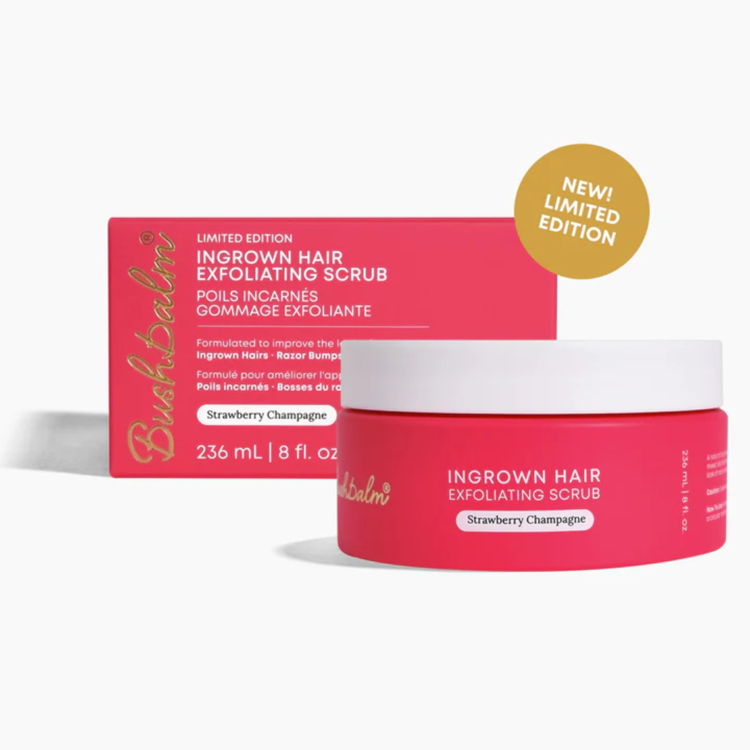 Bushbalm Strawberry Champagne Exfoliating Scrub Ingrown Hair (8oz/236ml) Bushbalm Strawberry Champagne Exfoliating Scrub Ingrown Hair (8oz/236ml)